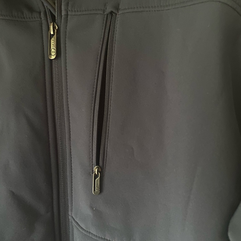 Tumi T Tech Softshell Jacket Blue Zip Front - image 4